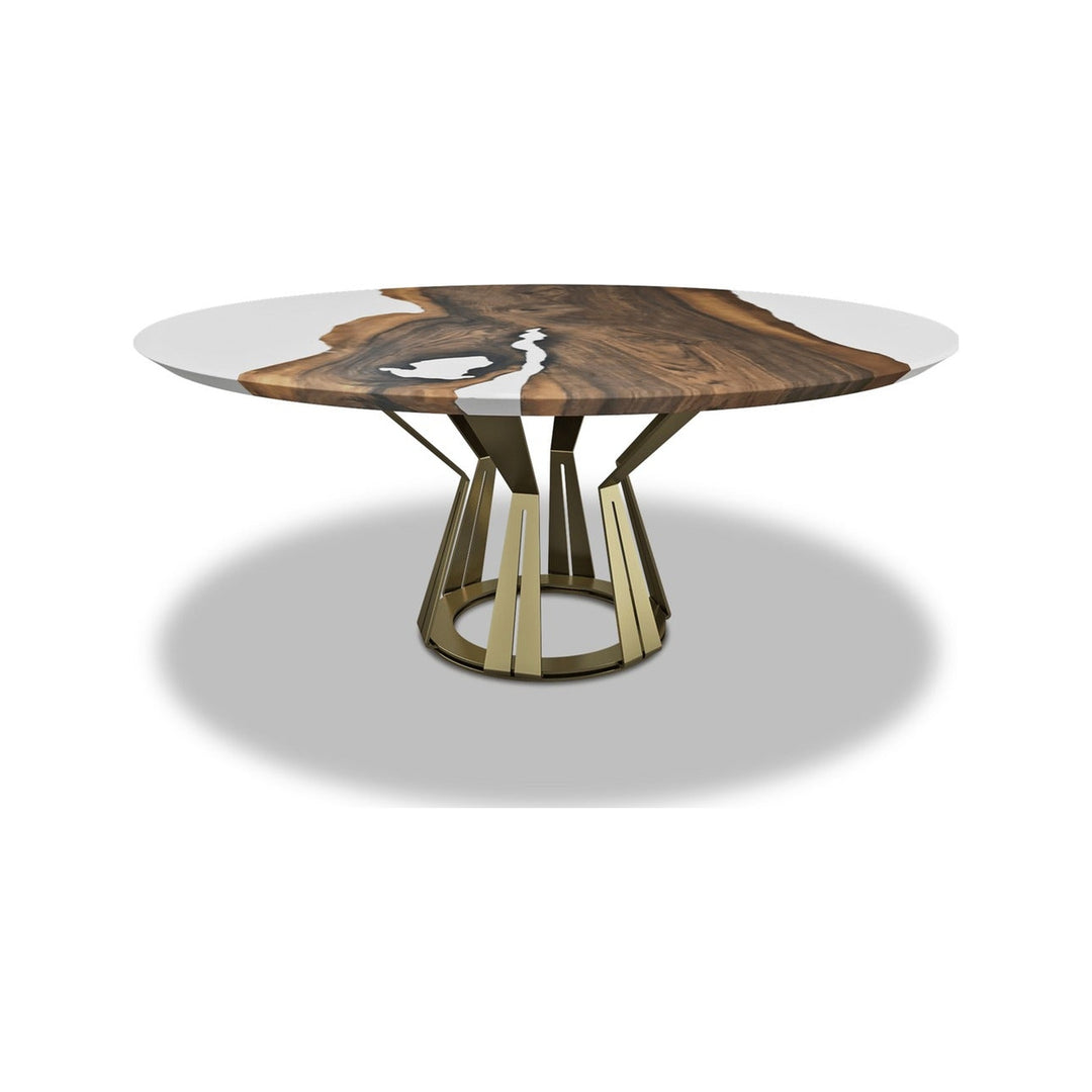 Atalante Walnut Round Table Arditi Collection