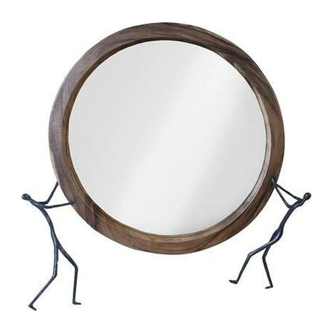 Atlas Mirror, Chamcha Wood, Metal Phillips Collection