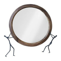 Atlas Mirror, Chamcha Wood, Metal Phillips Collection