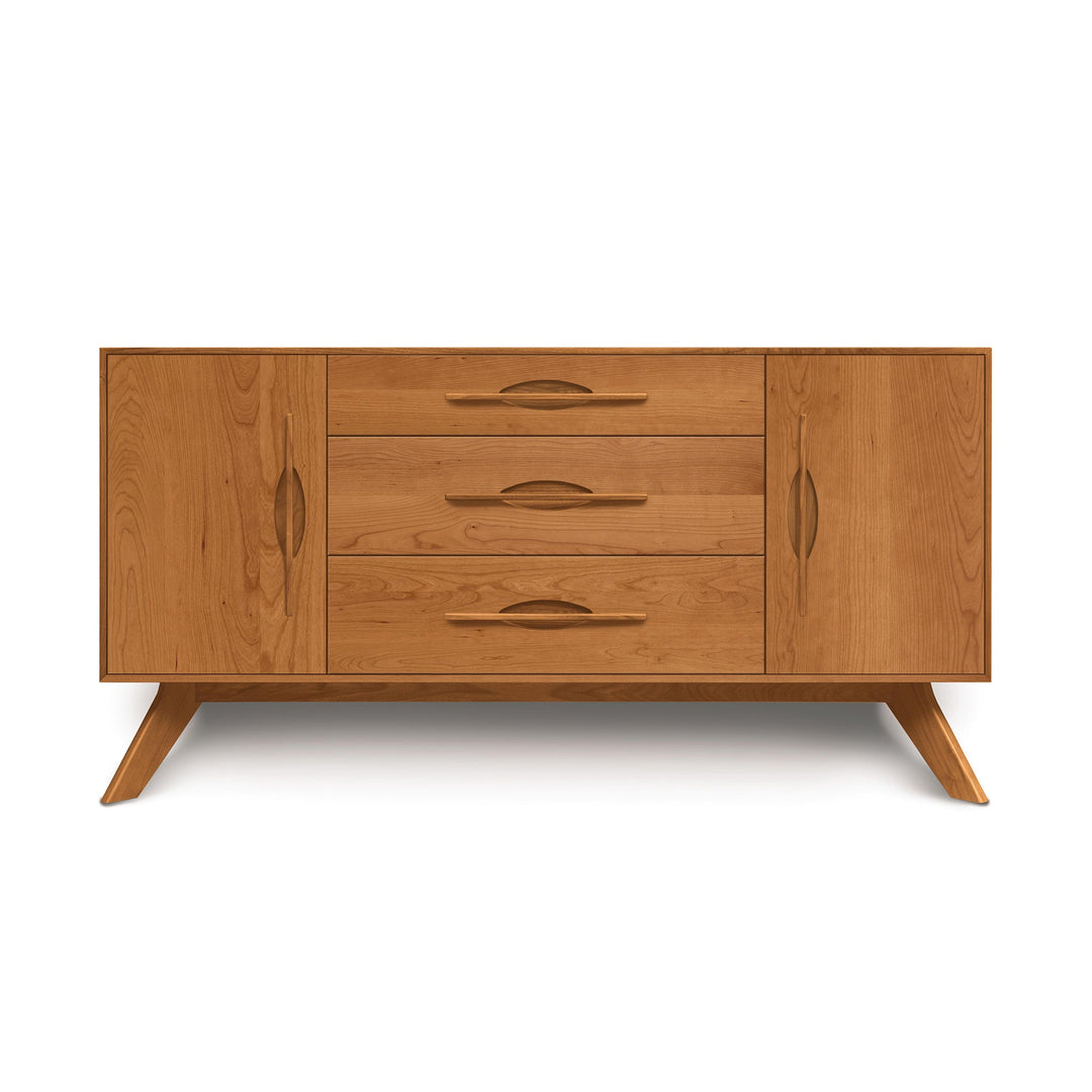 Audrey 2-door 3-drawer buffet in natural cherry