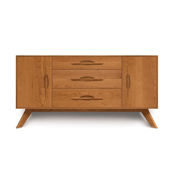 Audrey 2-door 3-drawer buffet in natural cherry