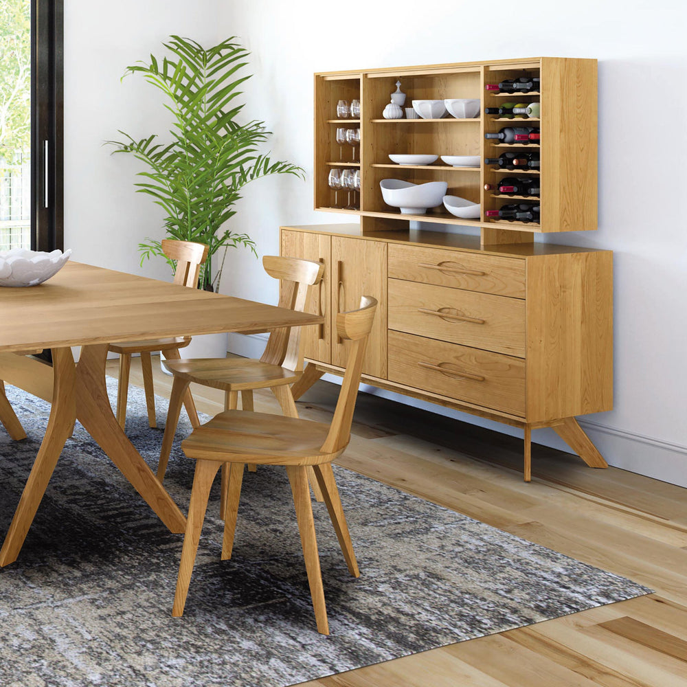 Audrey buffet in a dining room