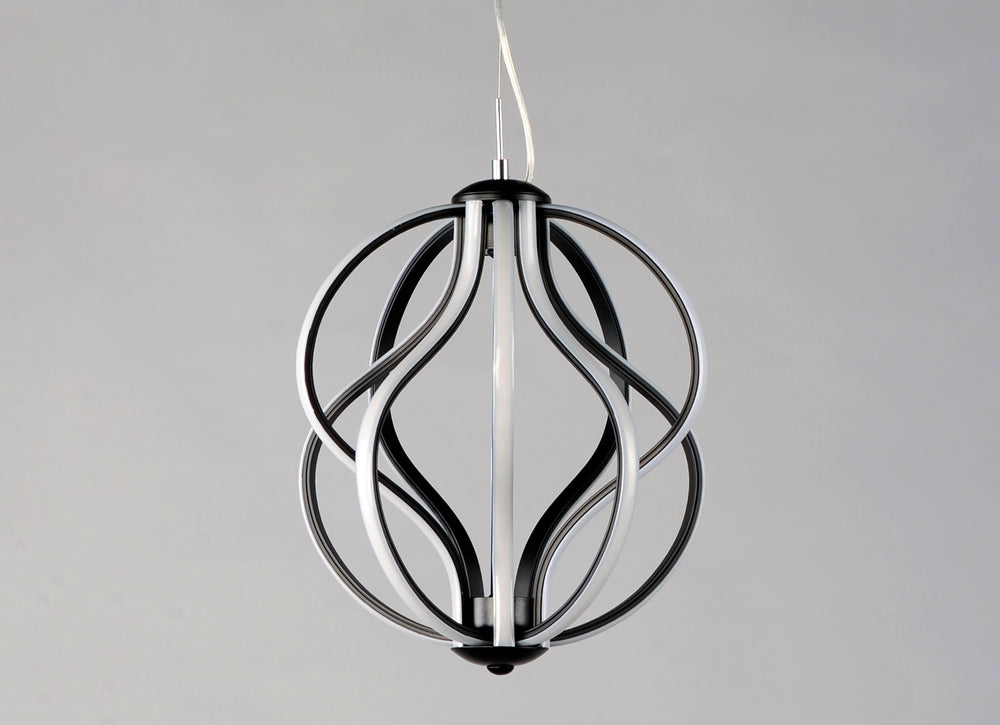 Aura 12" LED Pendant by ET2 Lighting, styled view 1