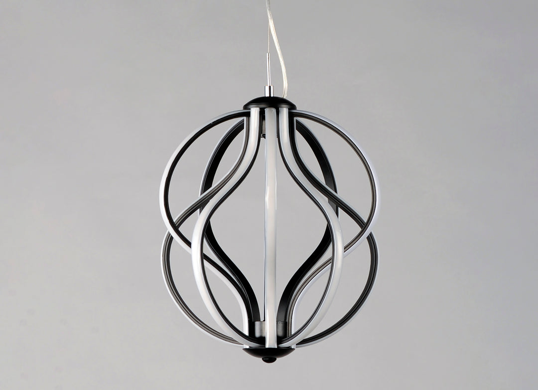 Aura 12" LED Pendant by ET2 Lighting, styled view 1