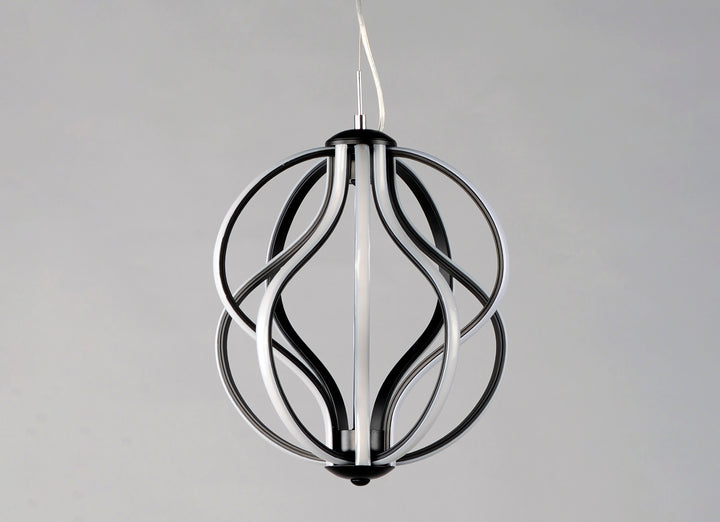 Aura 12" LED Pendant by ET2 Lighting, styled view 1