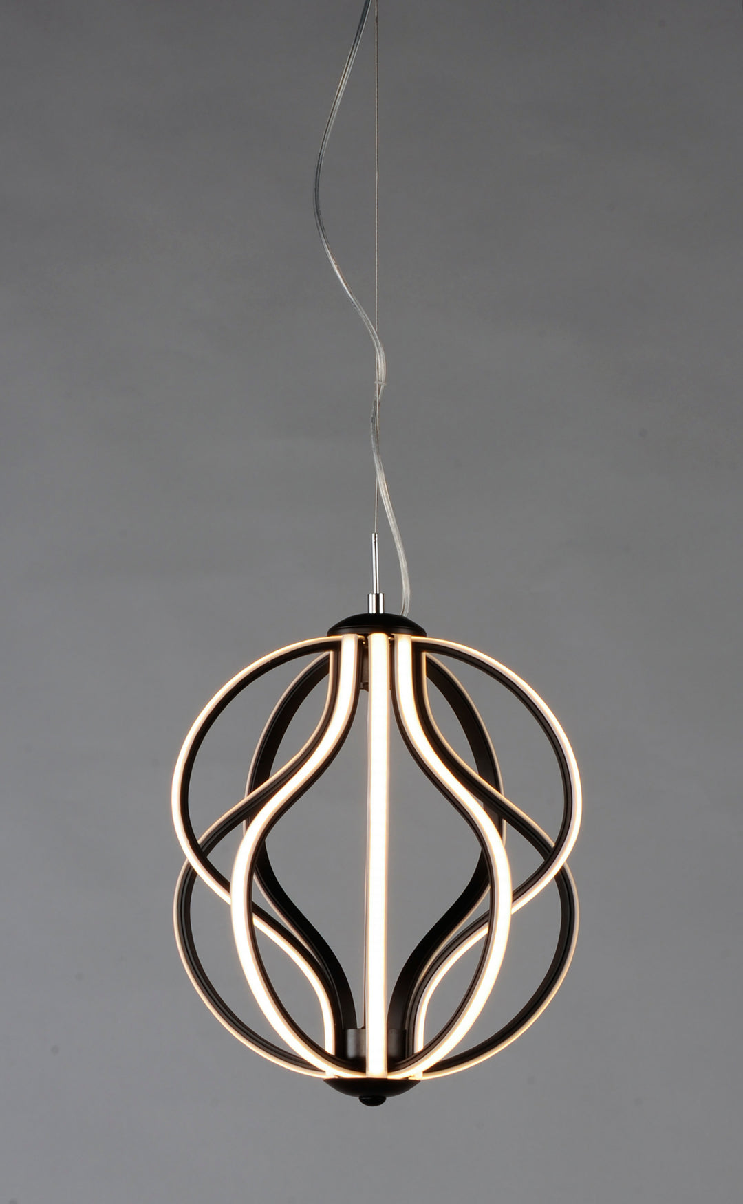 Aura 12" LED Pendant by ET2 Lighting, styled view 3