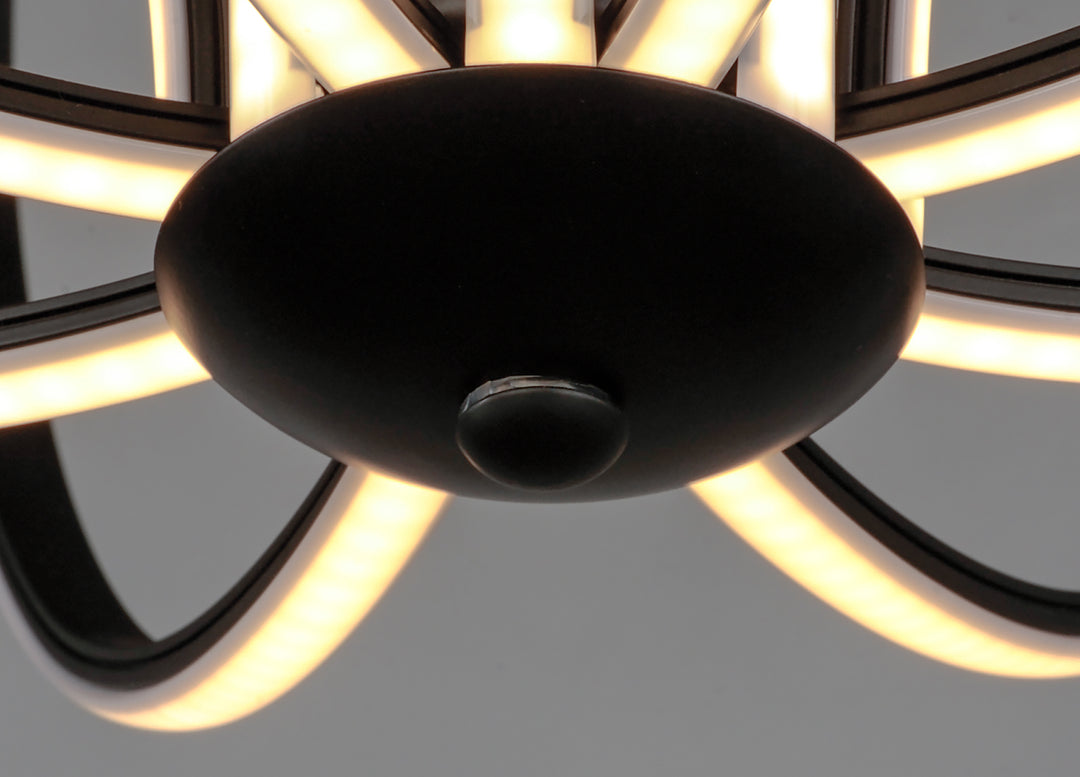 Aura 12" LED Pendant by ET2 Lighting, styled view 5