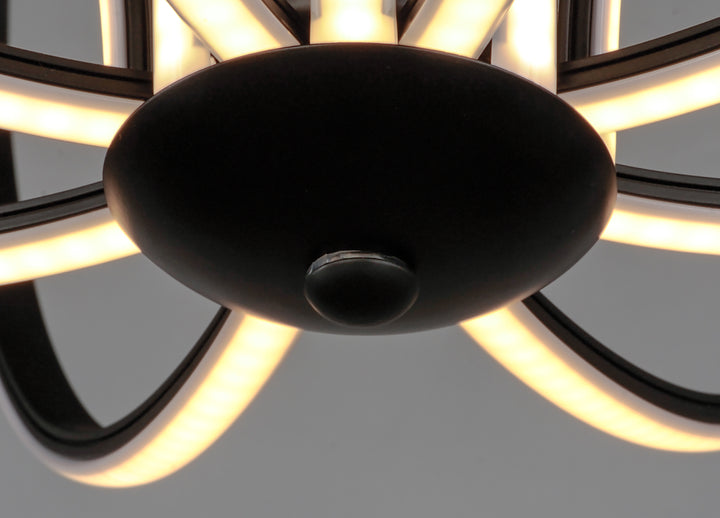 Aura 12" LED Pendant by ET2 Lighting, styled view 5