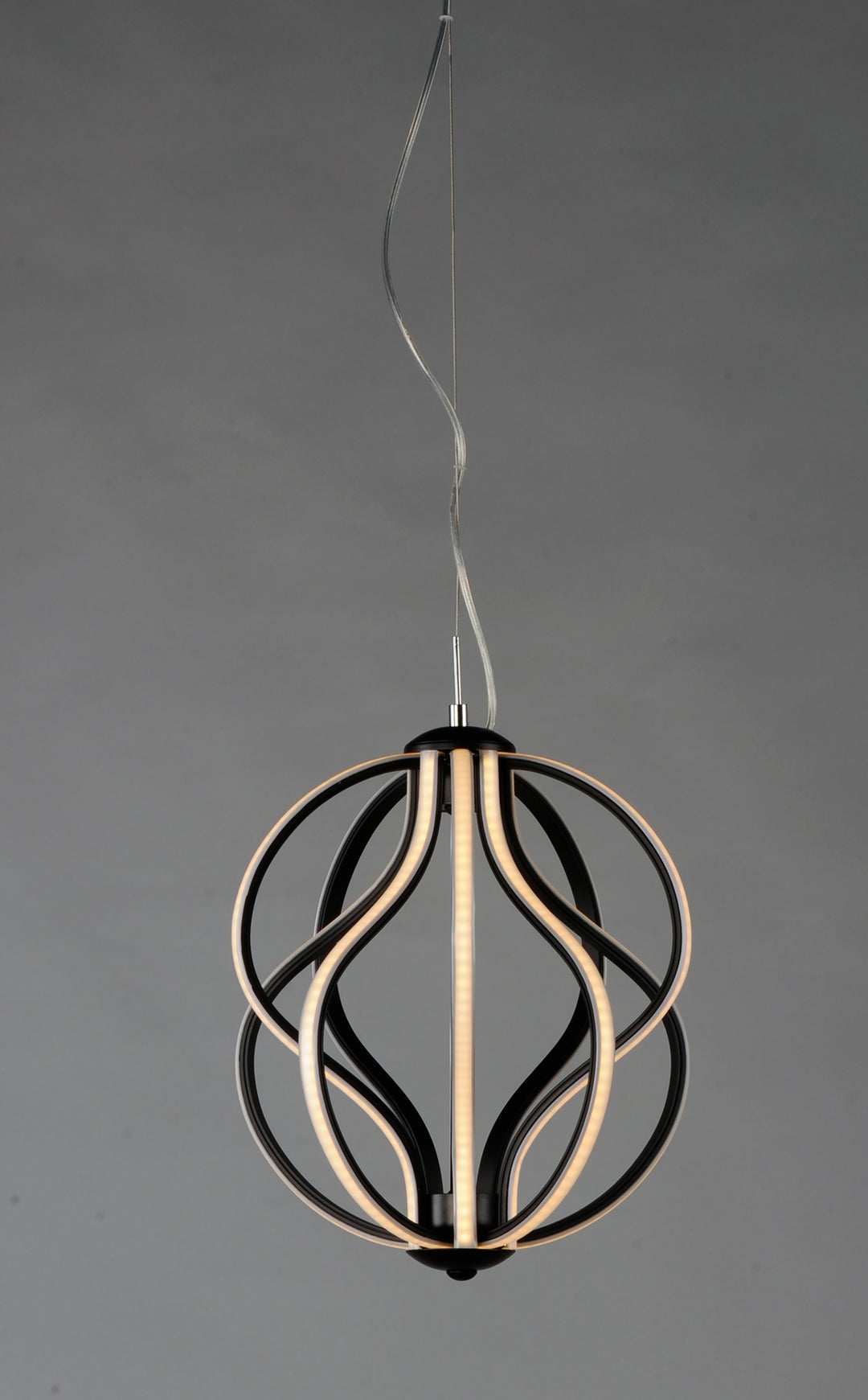 Aura 12" LED Pendant by ET2 Lighting, styled view 6