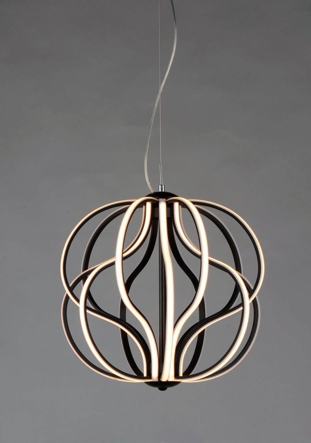 Aura 17" LED Pendant by ET2 Lighting, styled view 1