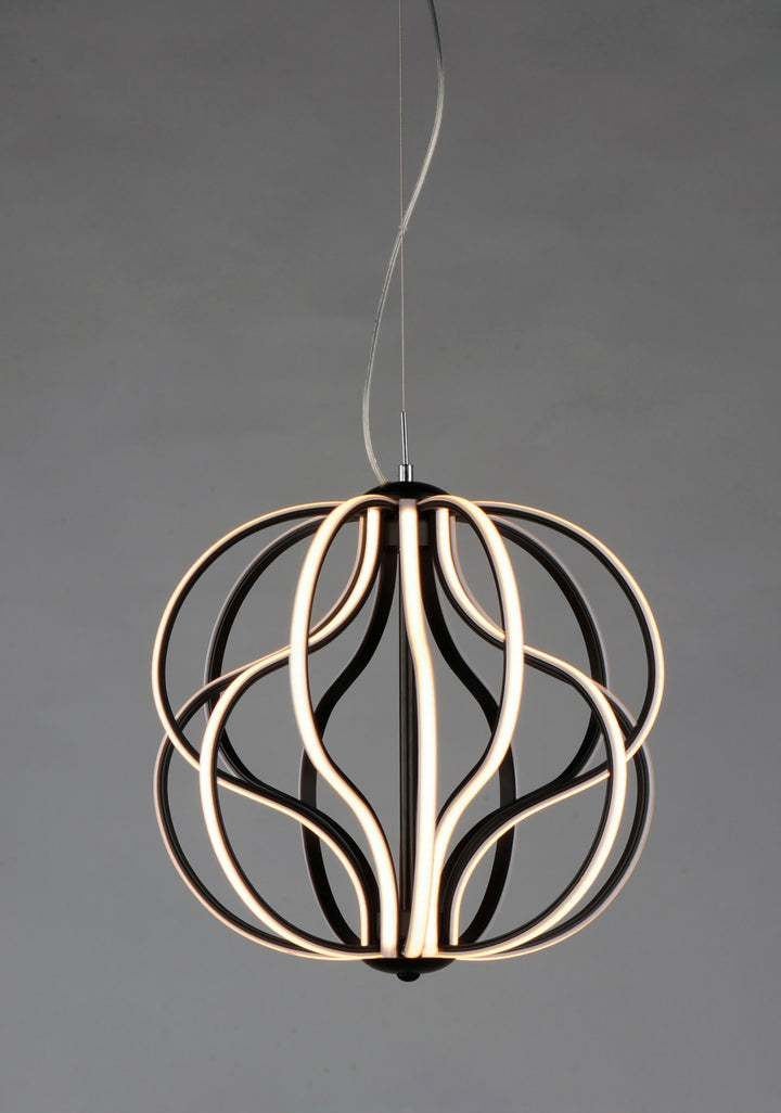 Aura 17" LED Pendant by ET2 Lighting, styled view 1