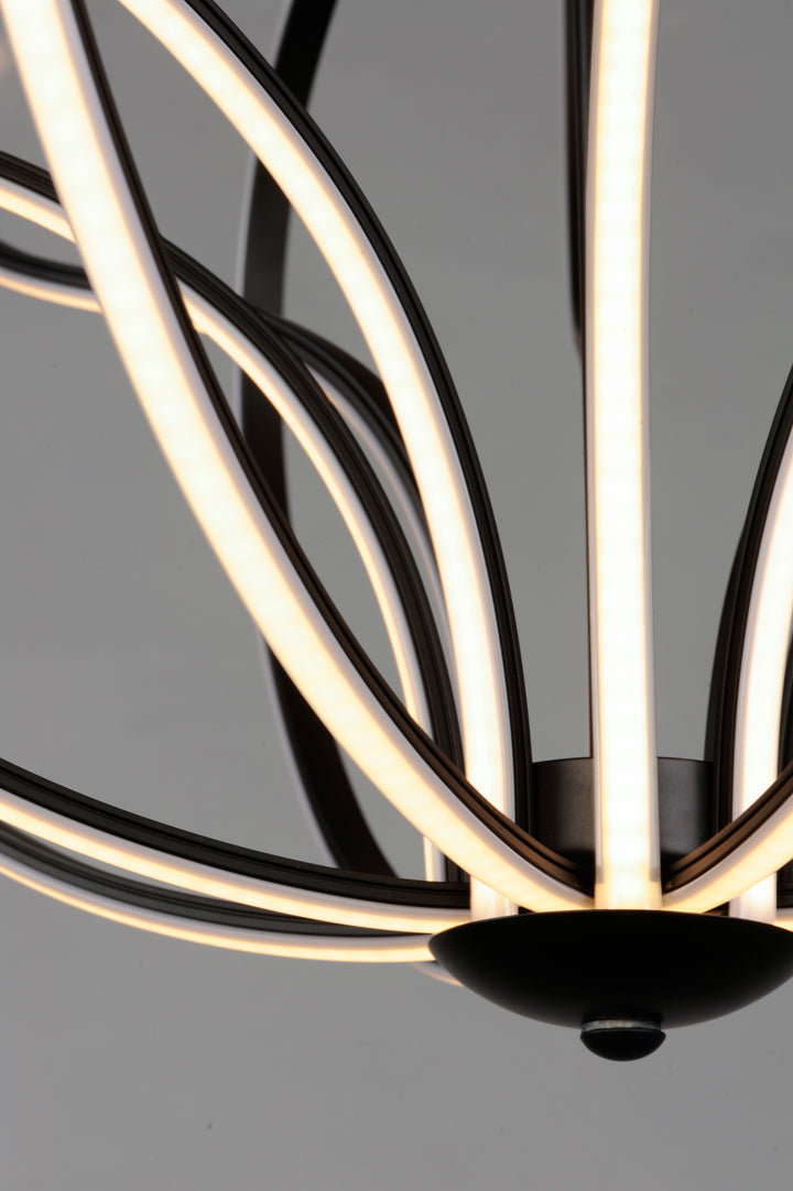 Aura 17" LED Pendant by ET2 Lighting, styled view 3
