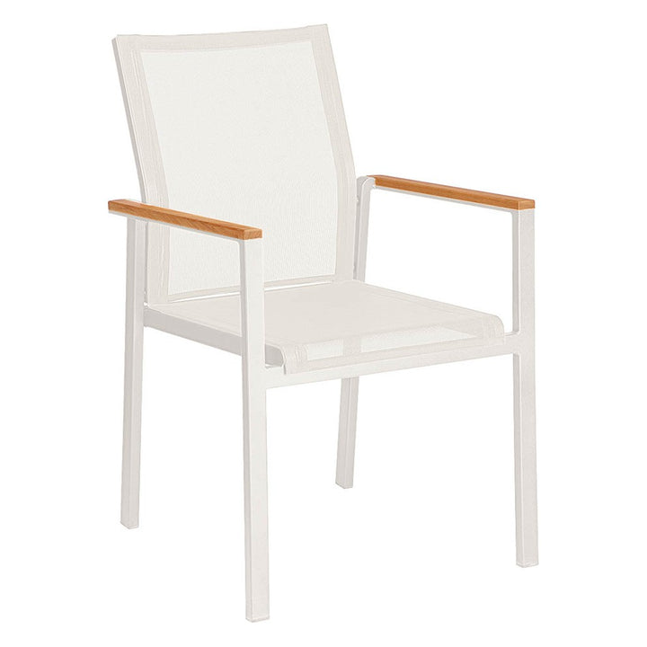 Aura Armchair by Barlow Tyrie – Arctic White / Pearl