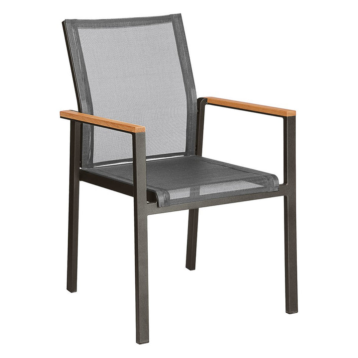 Aura Armchair by Barlow Tyrie – Graphite / Platinum