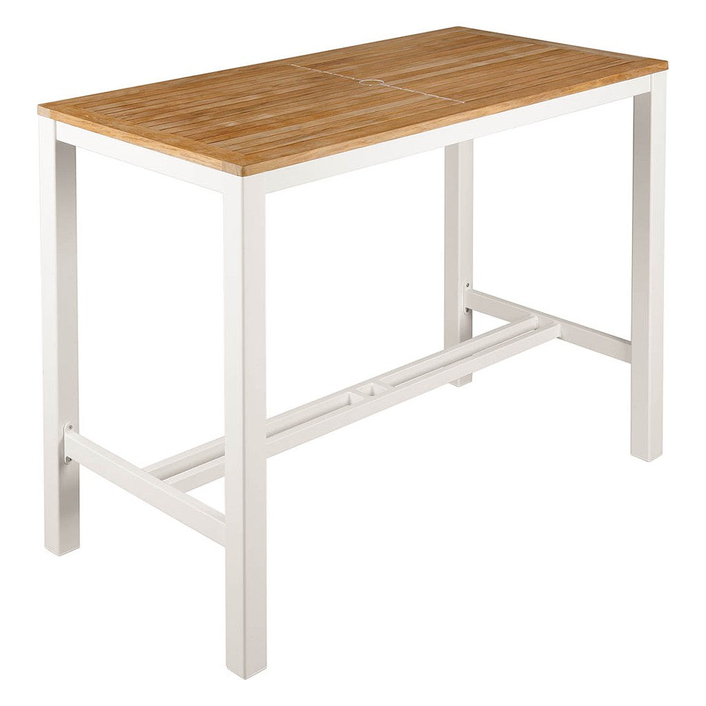 Aura Counter Table 140 by Barlow Tyrie – Arctic White