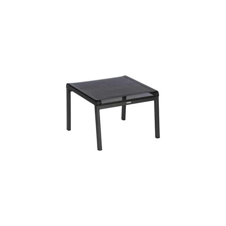 Aura Footstool by Barlow Tyrie – Graphite / Charcoal, white background