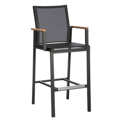 Aura High Dining Carver by Barlow Tyrie – Graphite / Charcoal, white background