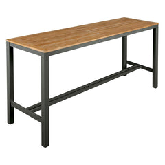 Aura High Dining Table 200 by Barlow Tyrie – Graphite, white background