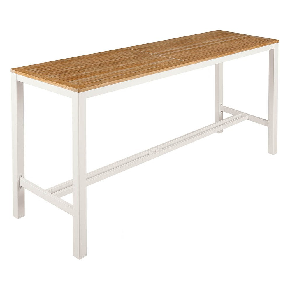 Aura High Dining Table 200 by Barlow Tyrie – Arctic White