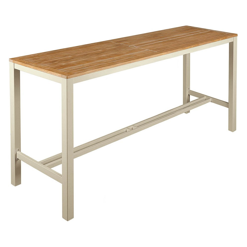 Aura High Dining Table 200 by Barlow Tyrie – Champagne