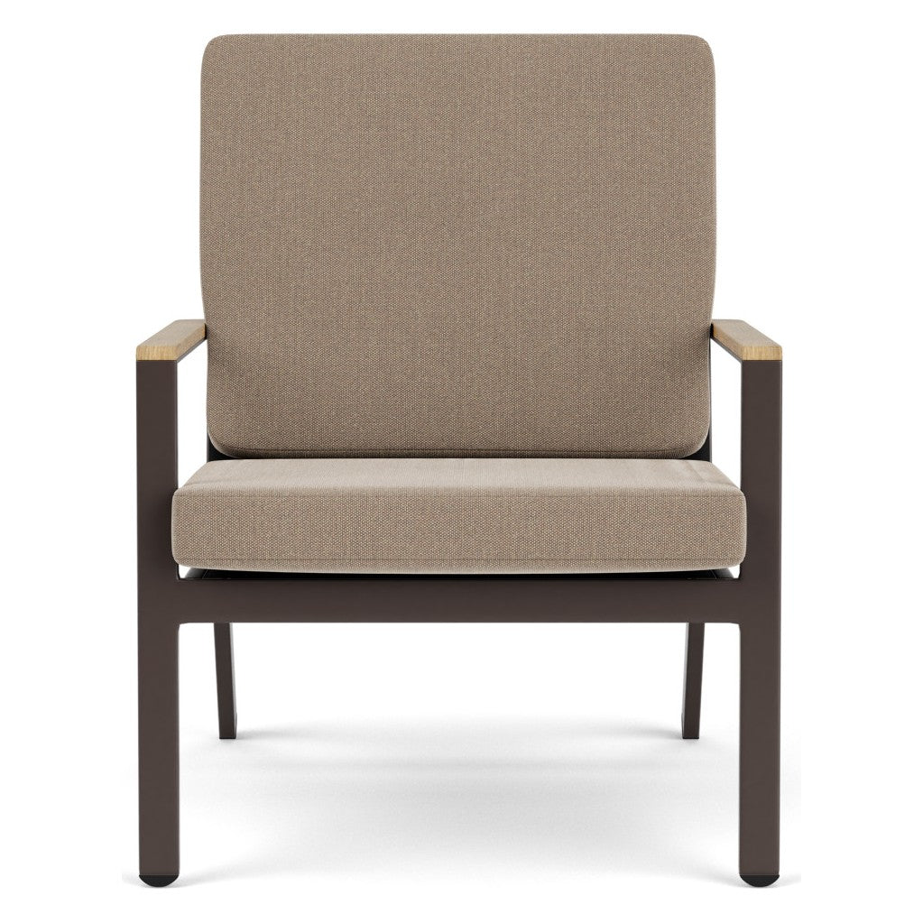 Aura Lounge Chair by Barlow Tyrie – Graphite - Charcoal, white background