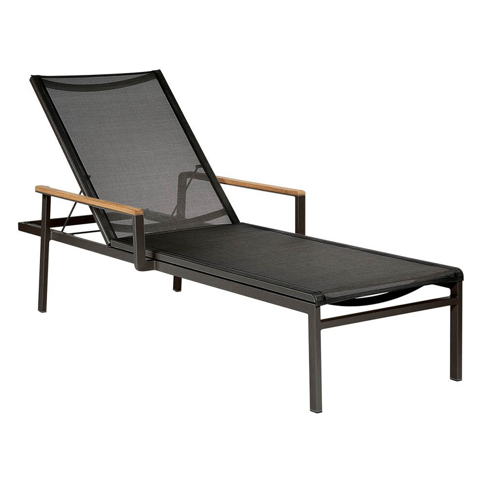 Aura Lounger by Barlow Tyrie – Graphite / Charcoal, white background