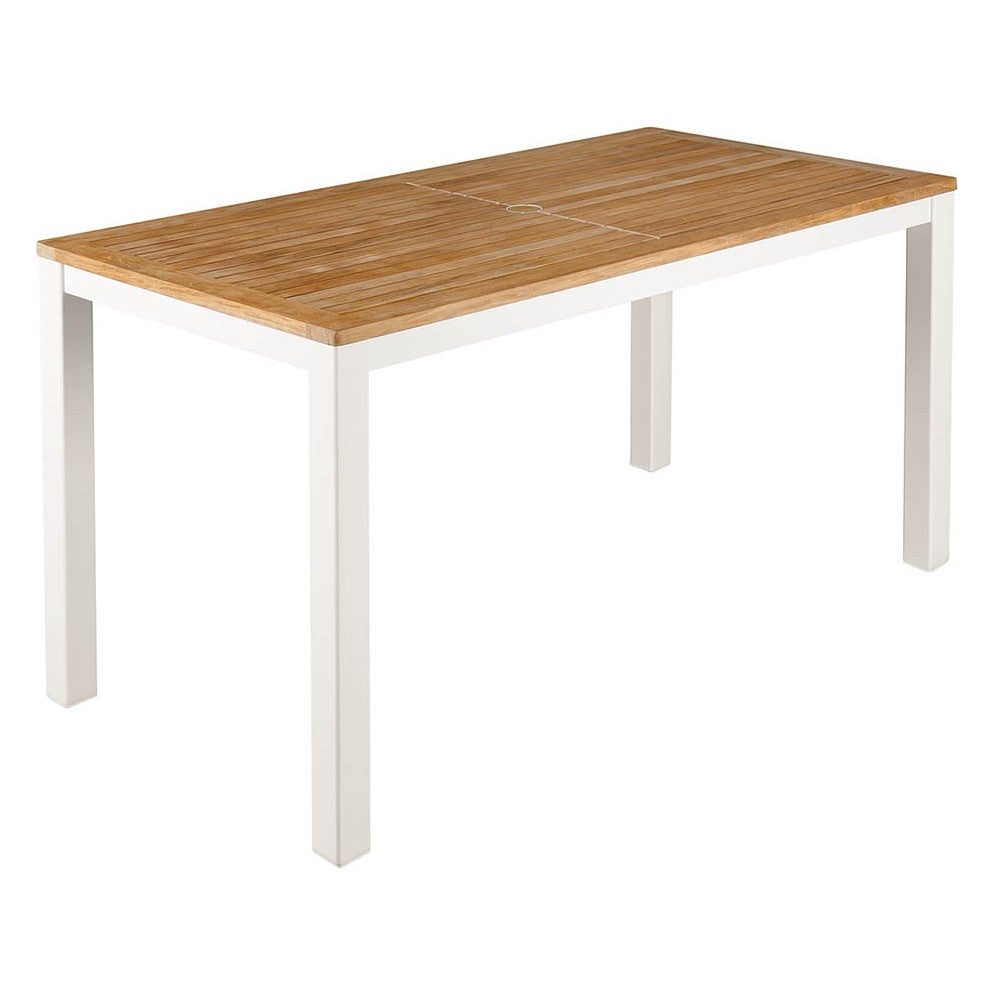 Aura Narrow Table 140 by Barlow Tyrie – Arctic White