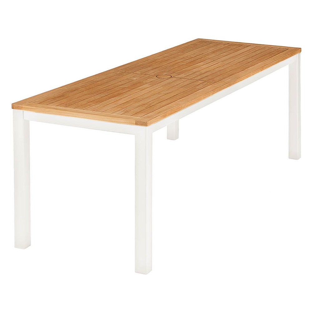 Aura Narrow Table 200 by Barlow Tyrie – Arctic White