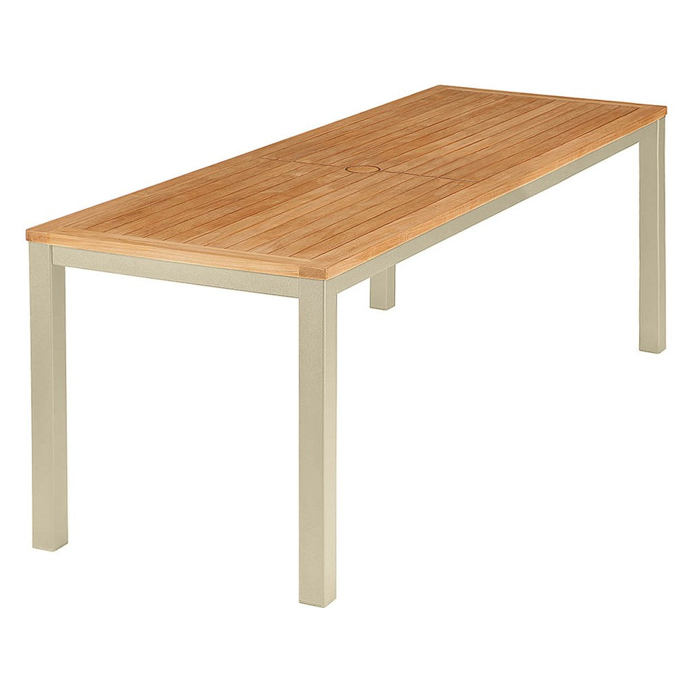 Aura Narrow Table 200 by Barlow Tyrie – Champagne