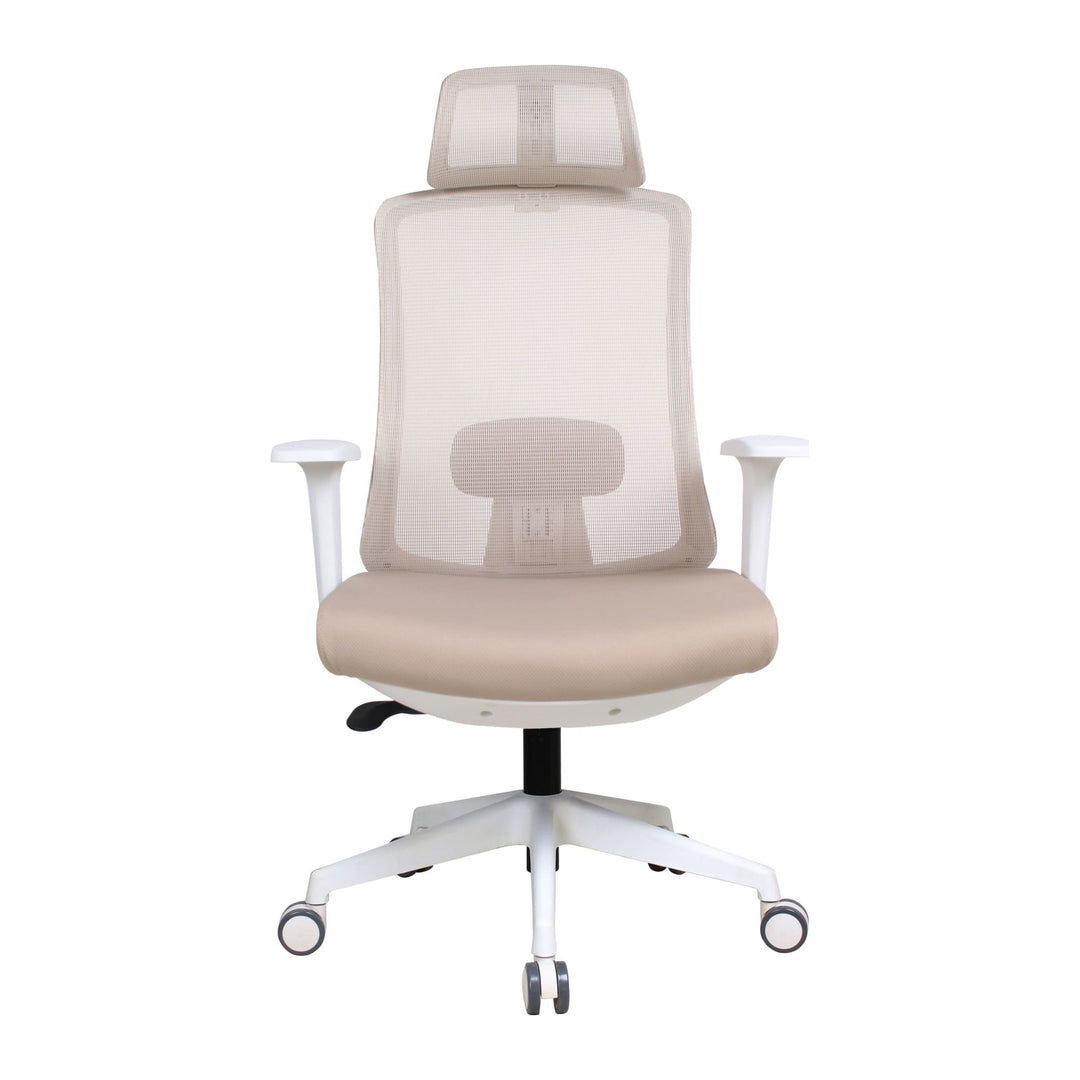 Aura Swivel Office Chair by Modus in Petal — product view on a white background