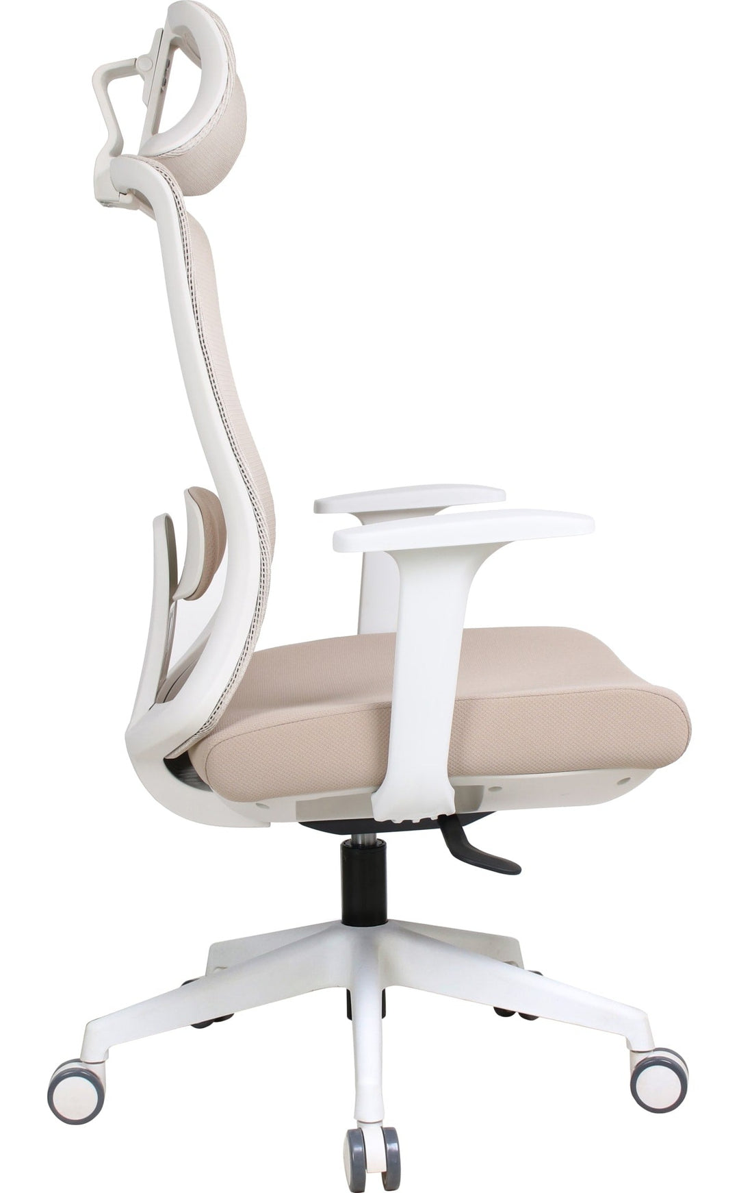 Aura Swivel Office Chair in Petal — product view on a white background