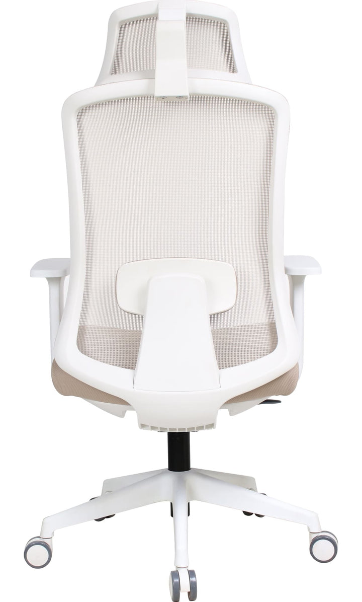 Aura Swivel Office Chair in Petal — product view on a white background