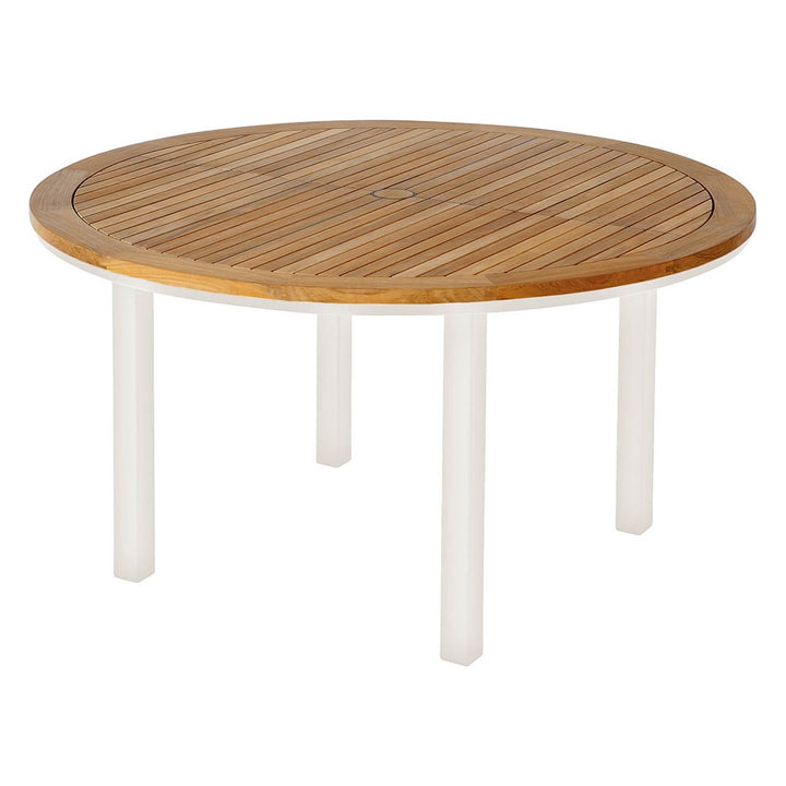 Aura Table 140 Round by Barlow Tyrie – Arctic White
