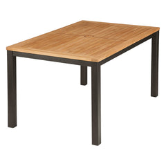 Aura Table 150 by Barlow Tyrie – Graphite, white background