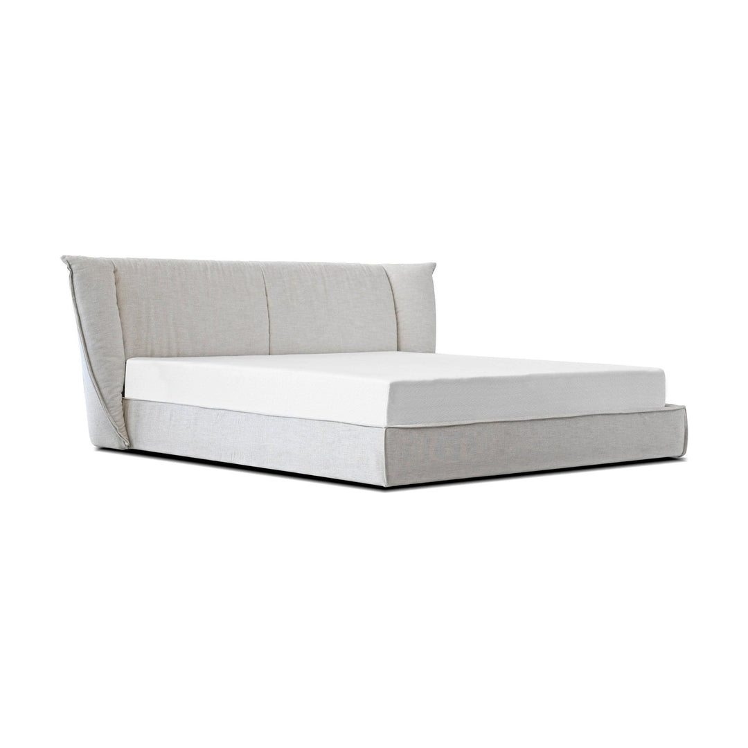 AVIATOR Upholstered Bed in Almond Mobital