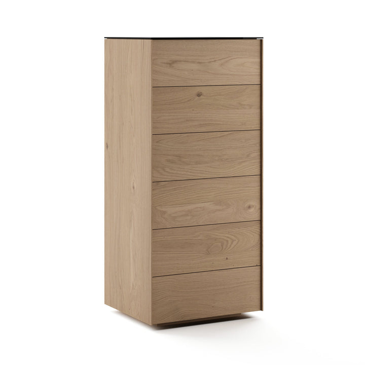 Avita Narrow Chest — studio view, natural oak finish