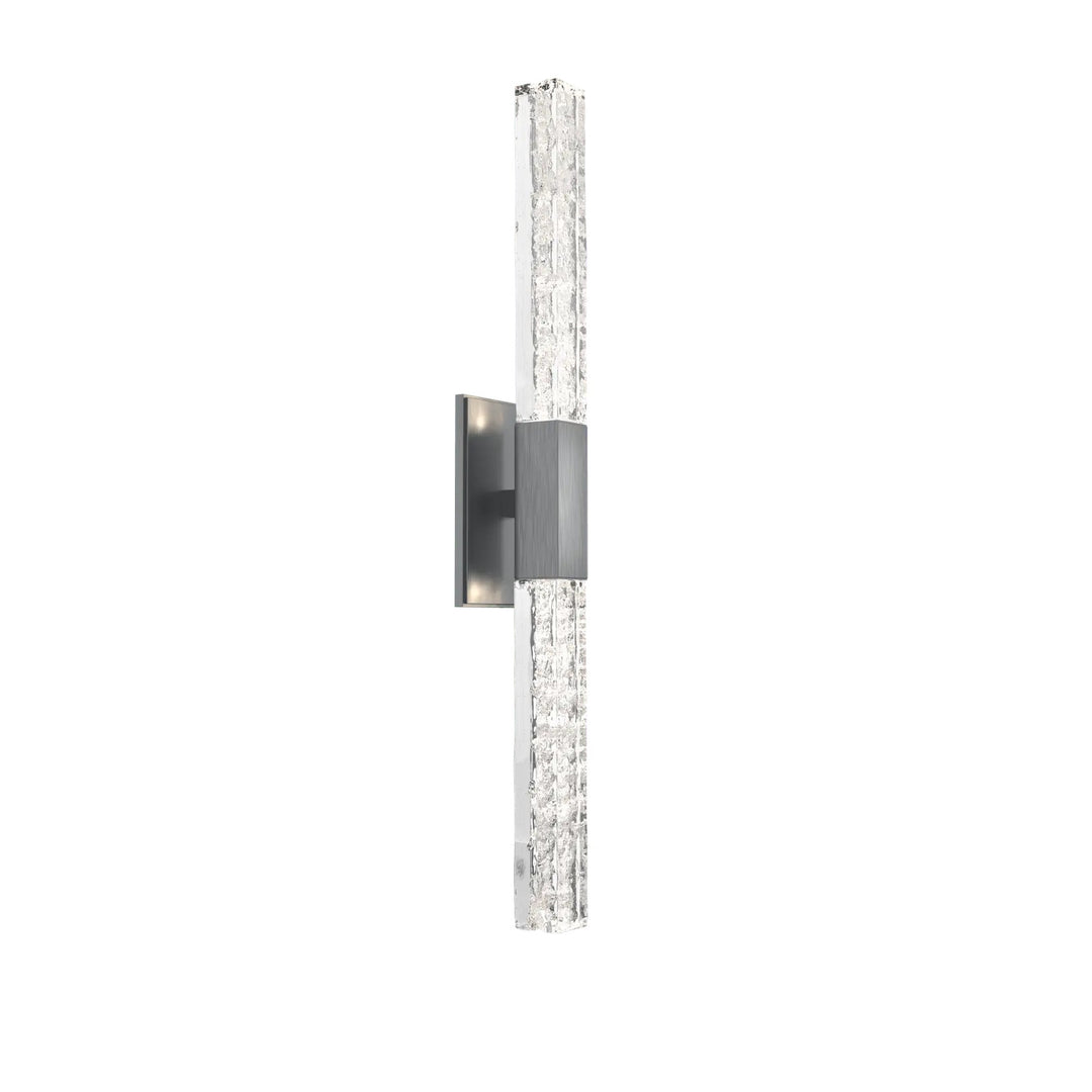 Axis Double Sconce by Hammerton Studio in Satin Nickel