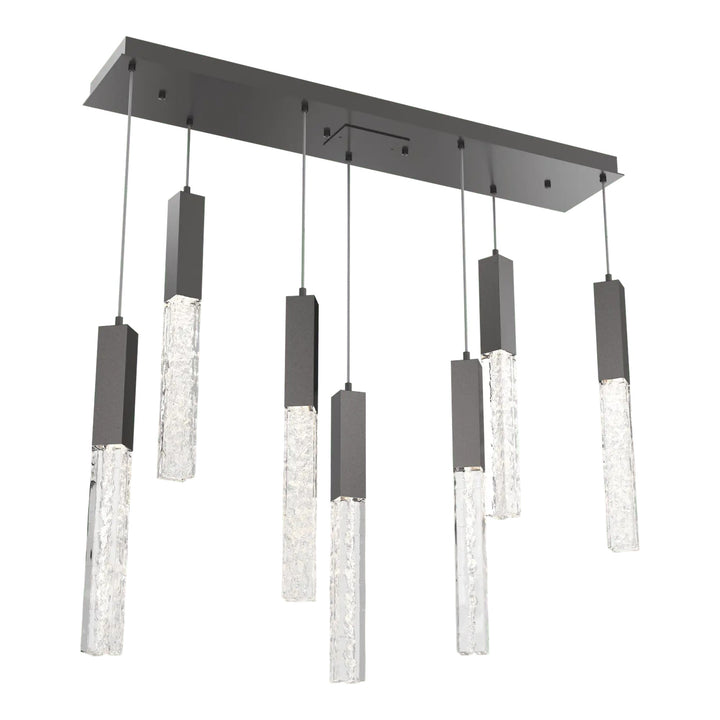 Axis Linear Pendant Chandelier by Hammerton Studio in Graphite