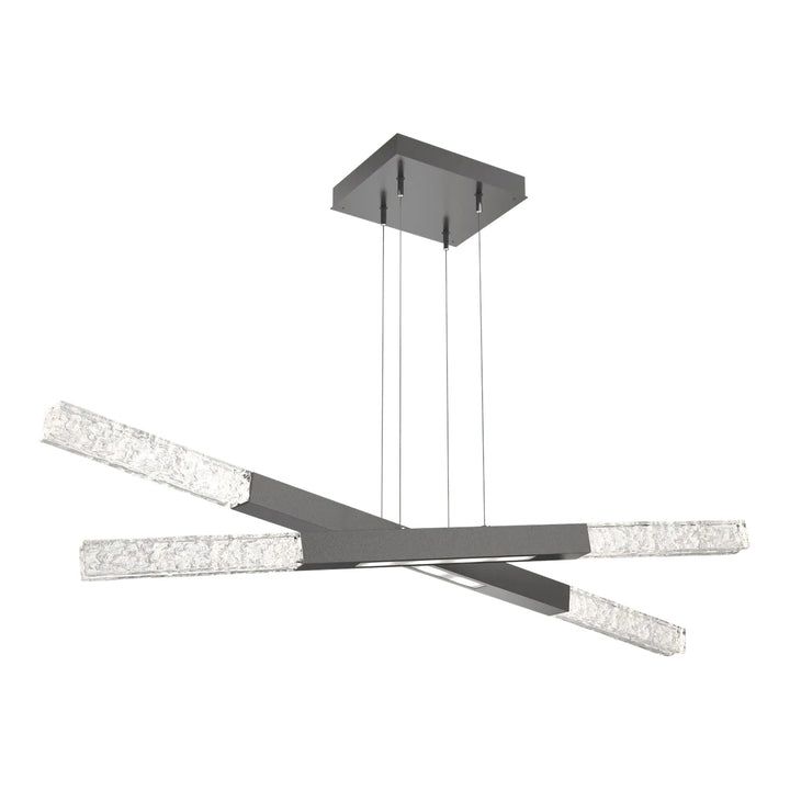 Axis Moda Multi-Piece Linear Chandelier by Hammerton Studio in Graphite