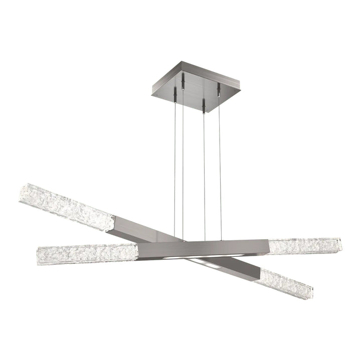 Axis Moda Multi-Piece Linear Chandelier by Hammerton Studio in Gunmetal