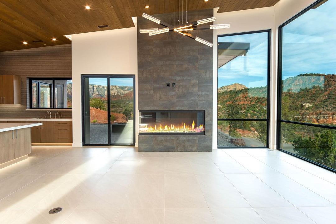 Axis Moda Multi-Piece Linear Chandelier by Hammerton Studio in a styled interior