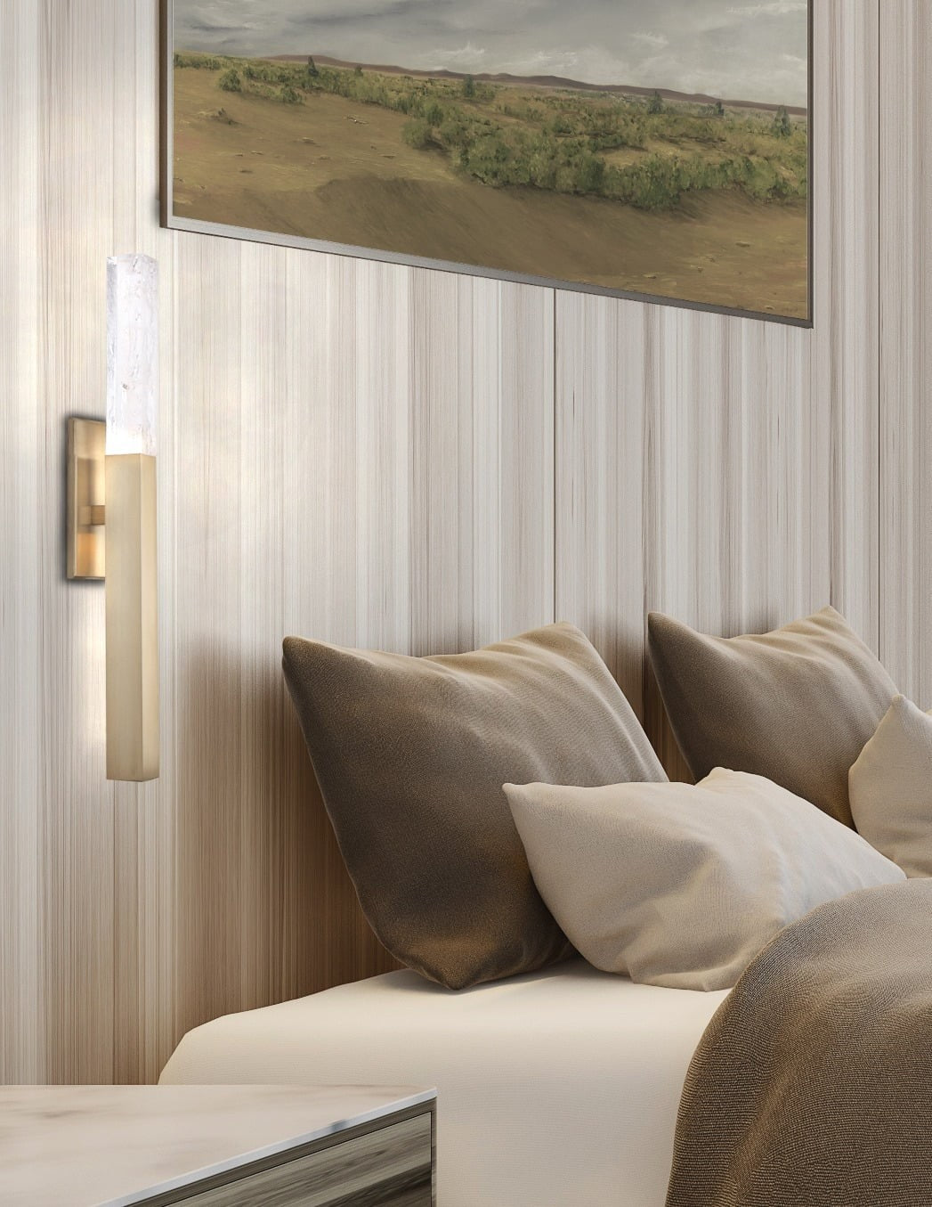 Axis Modern Sconce by Hammerton Studio in a styled interior