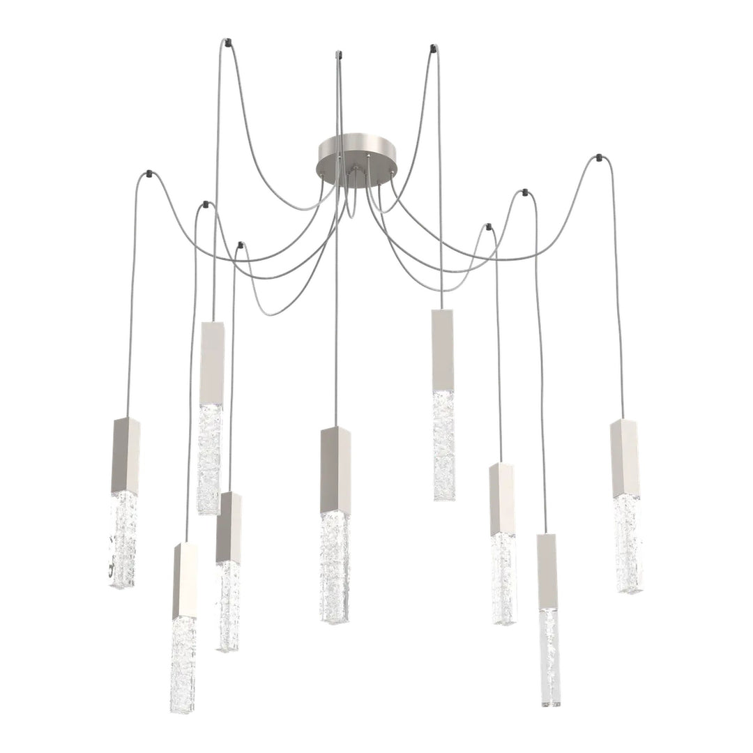 Axis Swag Chandelier by Hammerton Studio in Beige Silver
