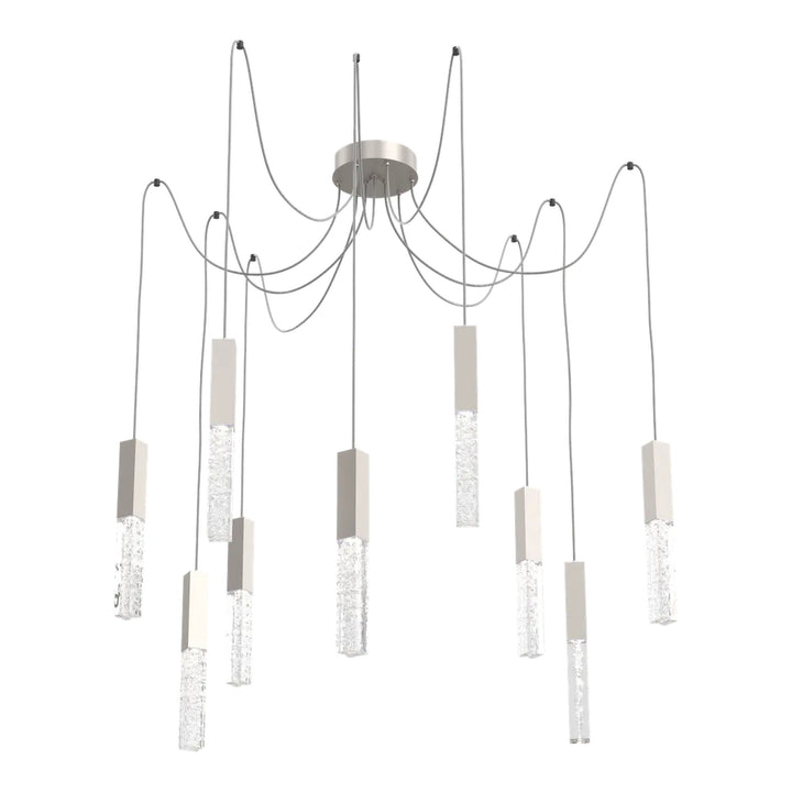 Axis Swag Chandelier by Hammerton Studio in Beige Silver