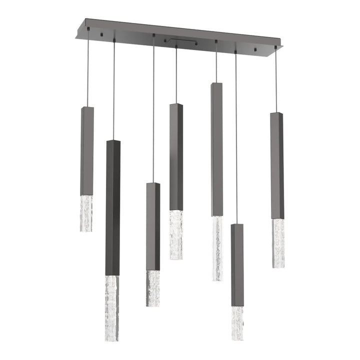 Axis XL Linear Pendant Chandelier by Hammerton Studio in Graphite