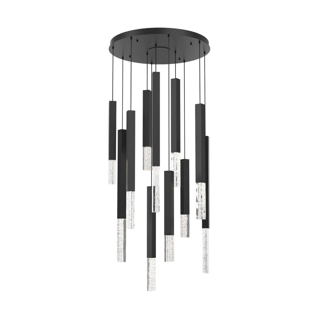 Axis XL Round Pendant Chandelier by Hammerton Studio, 11 Lights