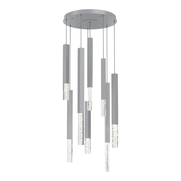 Axis XL Round Pendant Chandelier by Hammerton Studio in Classic Silver