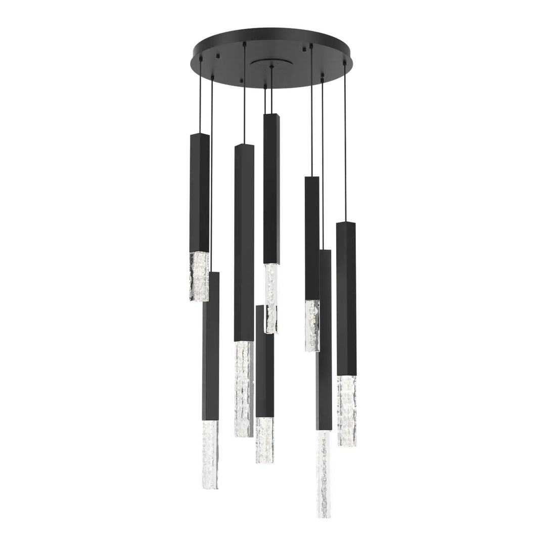 Axis XL Round Pendant Chandelier by Hammerton Studio in Matte Black