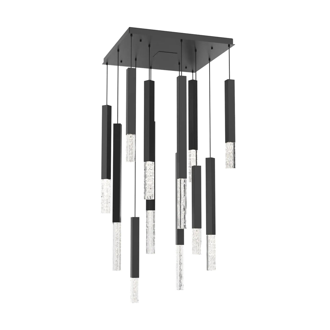 Axis XL Square Pendant Chandelier by Hammerton Studio, 12 Lights