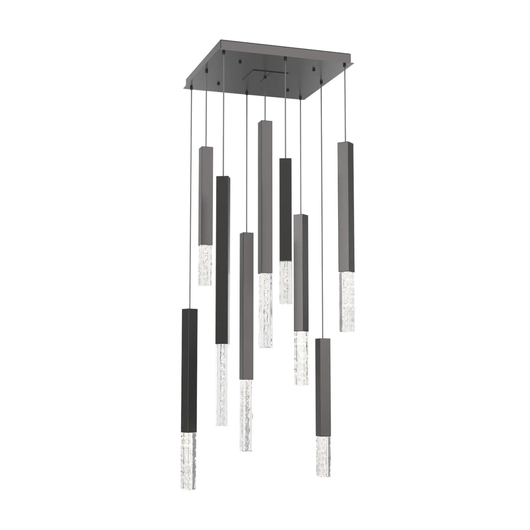 Axis XL Square Pendant Chandelier by Hammerton Studio in Graphite